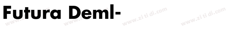 Futura Deml字体转换